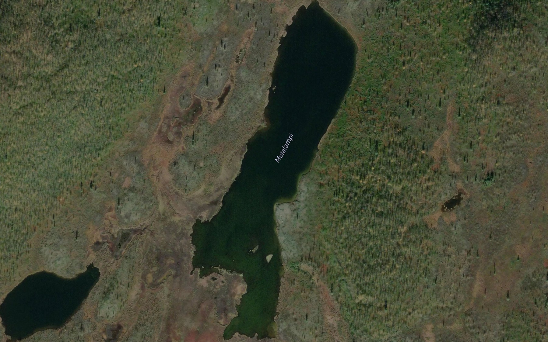 Satellite map of the Mutalampi