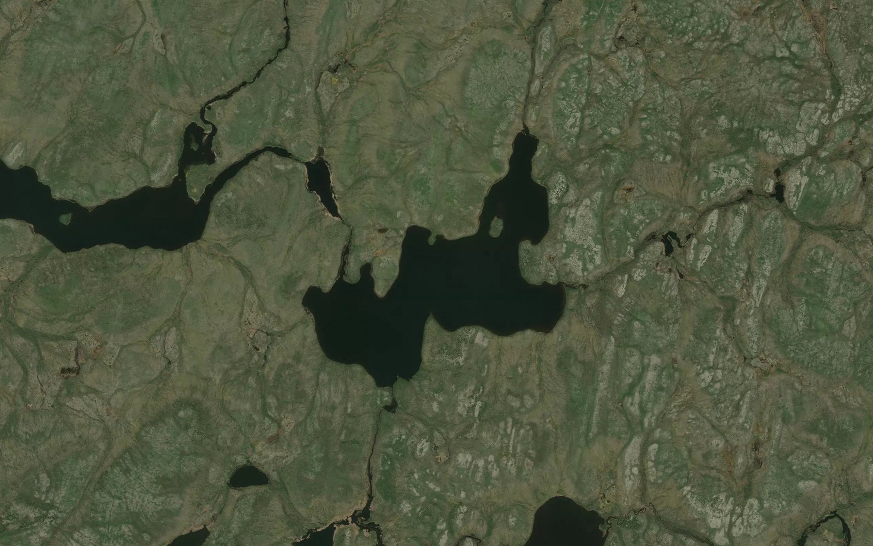 Satellite map of the South Osikis Lake