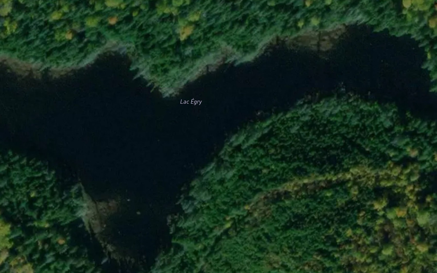 Satellite map of the Lac Egry