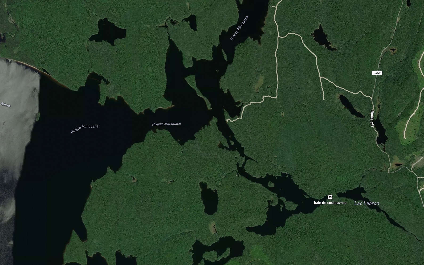 Satellite map of the Baie de la Couleuvre