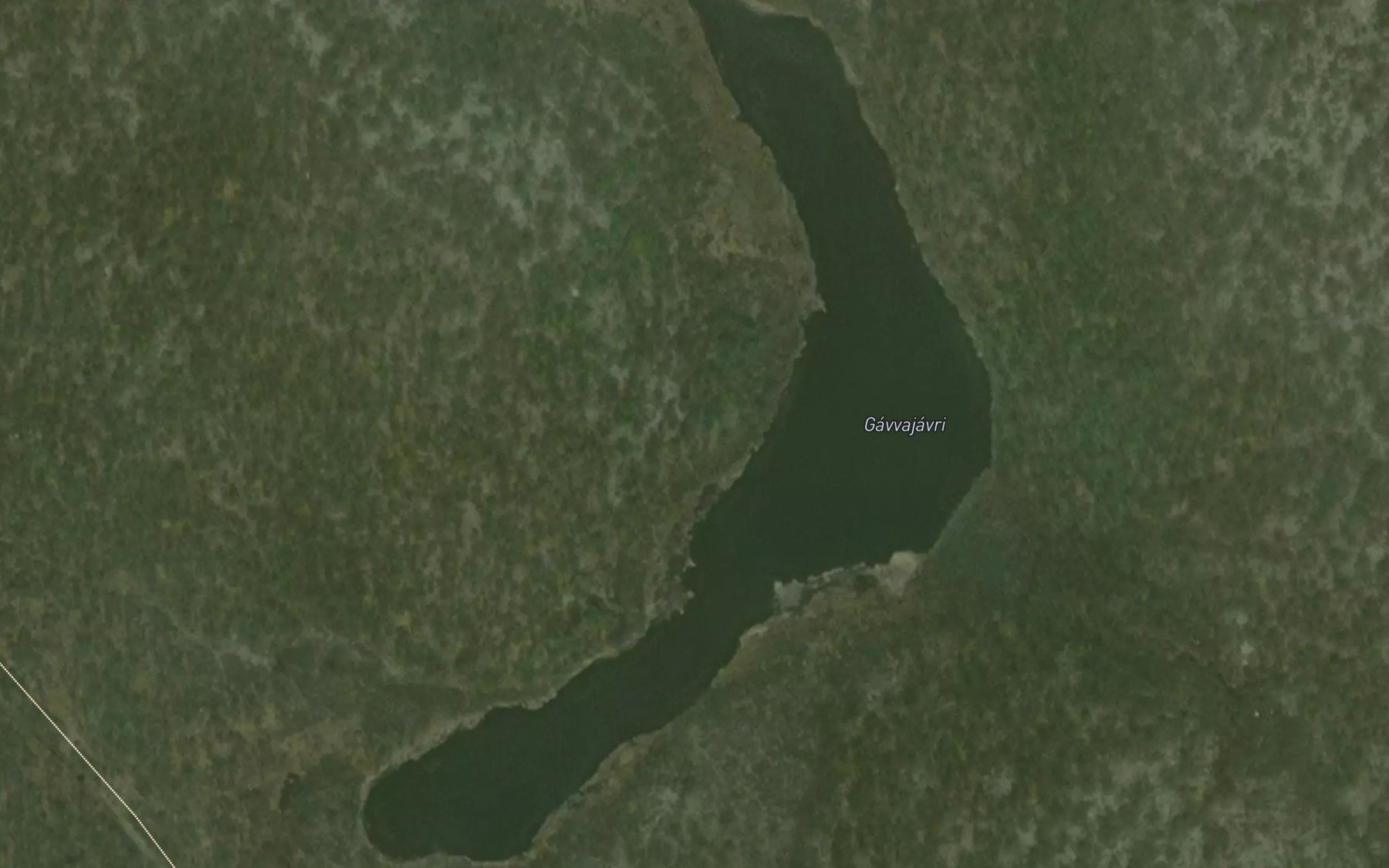 Satellite map of the Gavvajavri