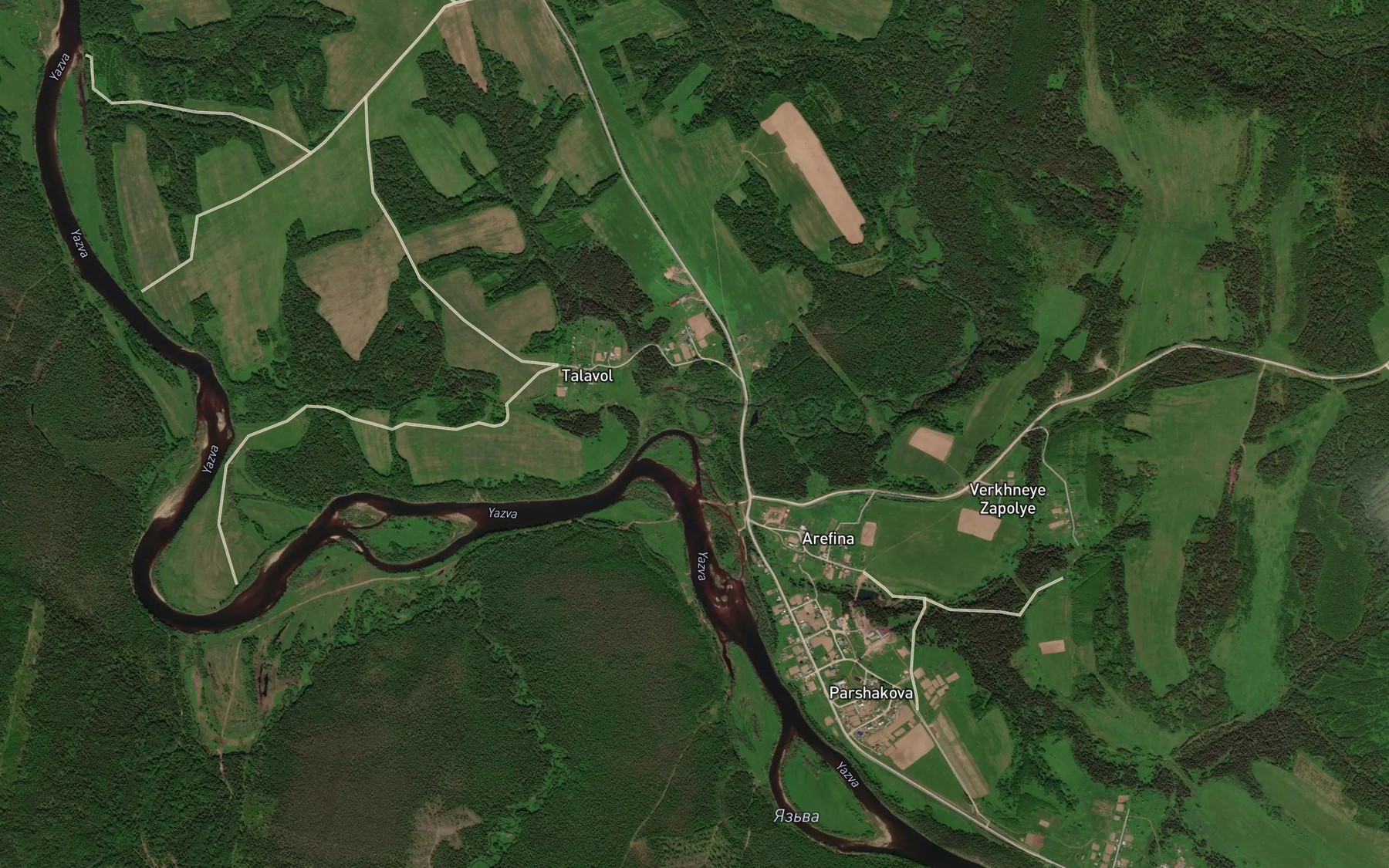 Satellite map of the Pult