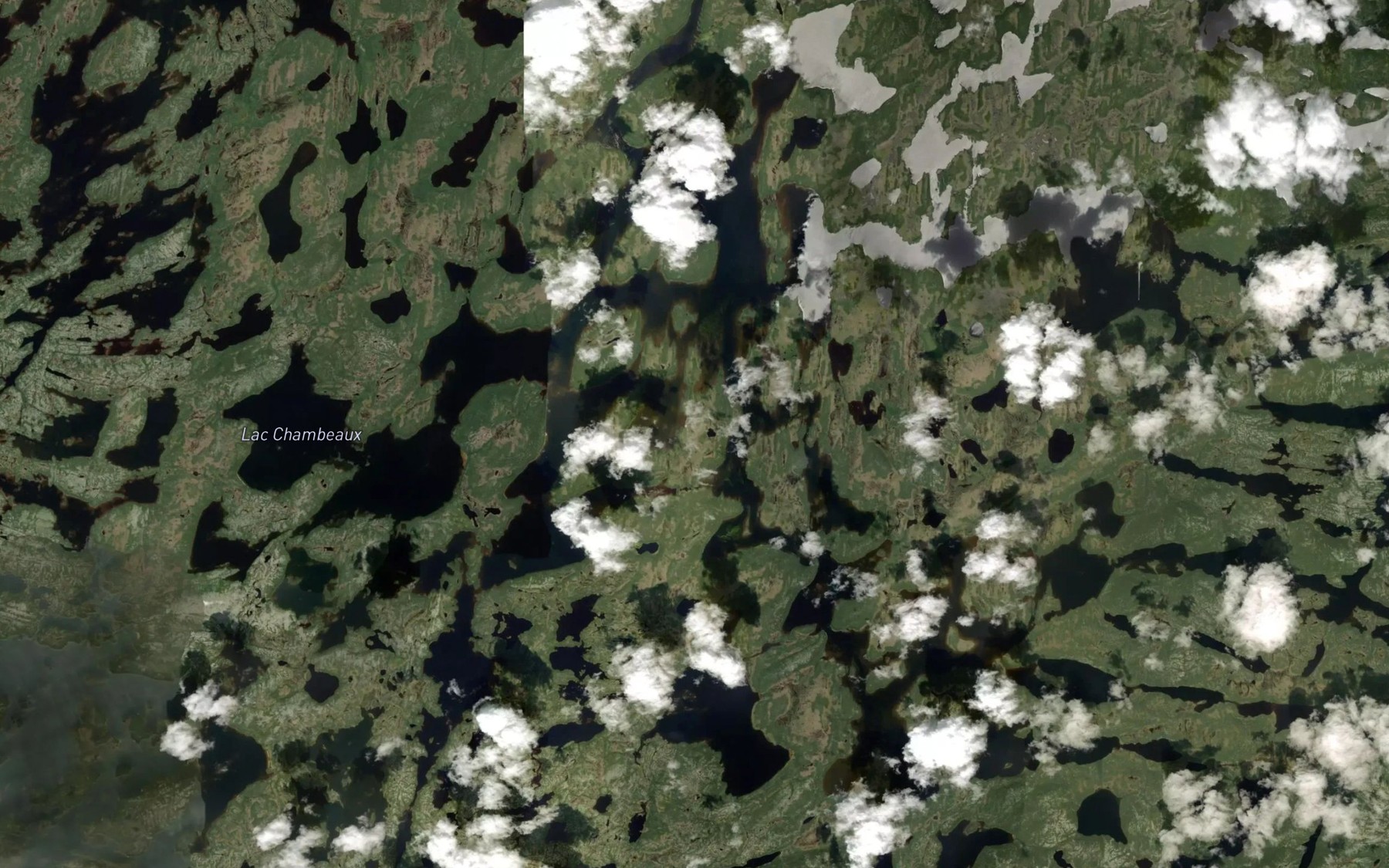 Satellite map of the Lac Chambeaux