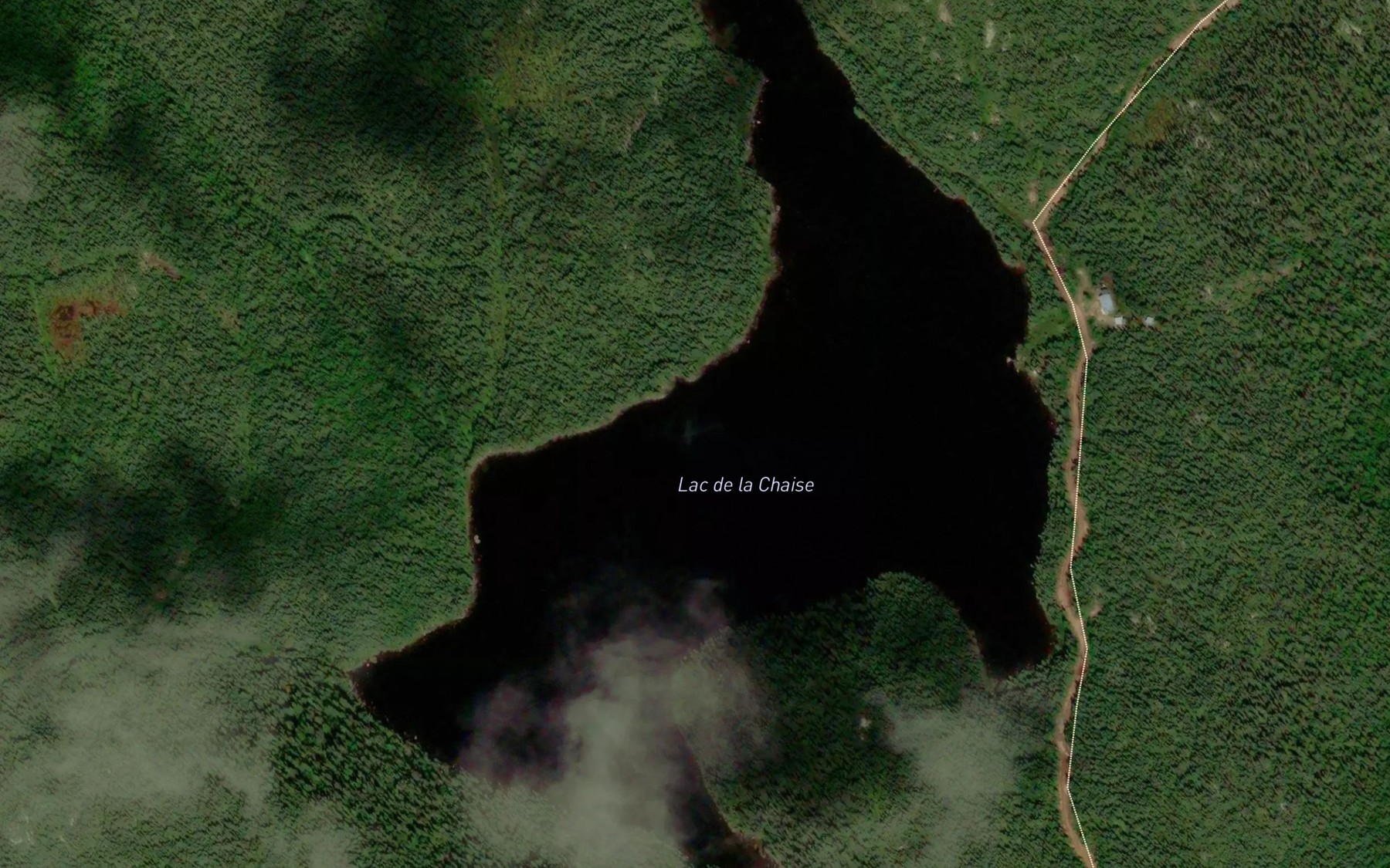 Satellite map of the Lac de la Chaise
