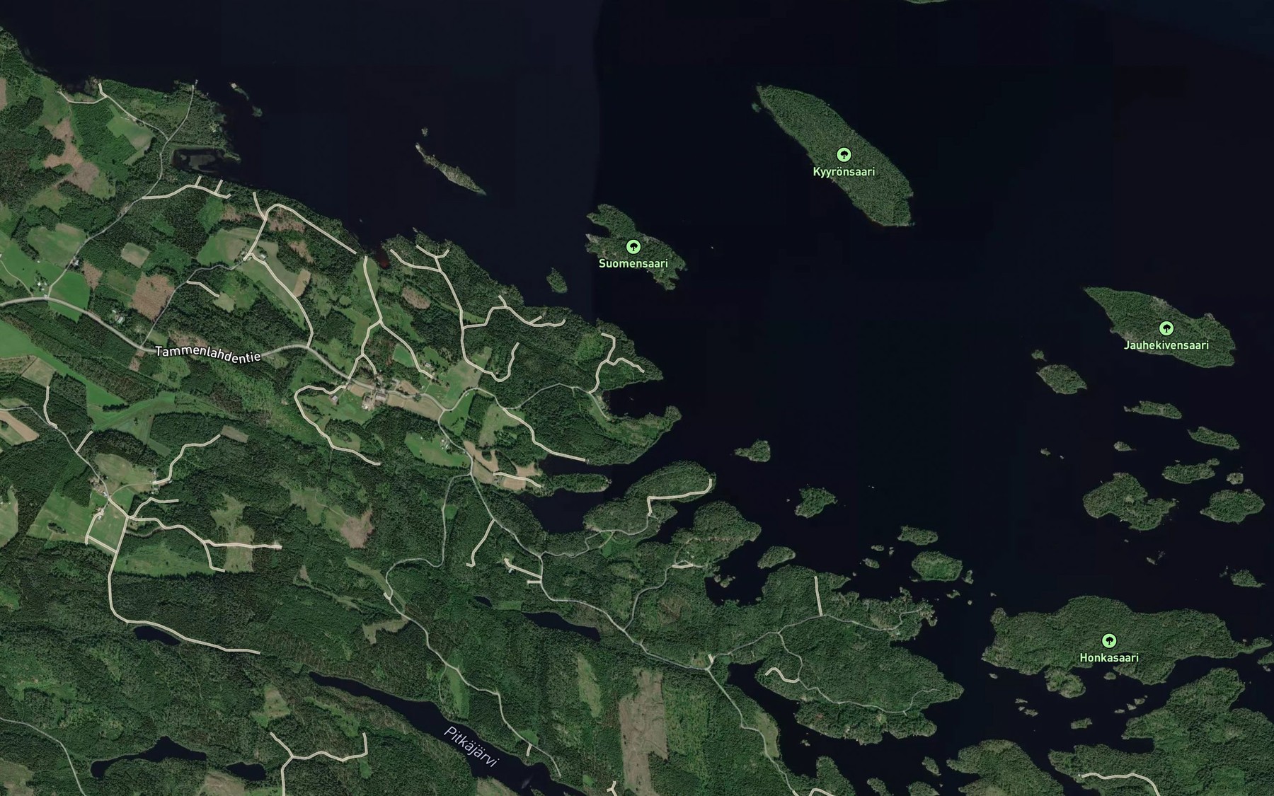 Satellite map of the Siikalahti