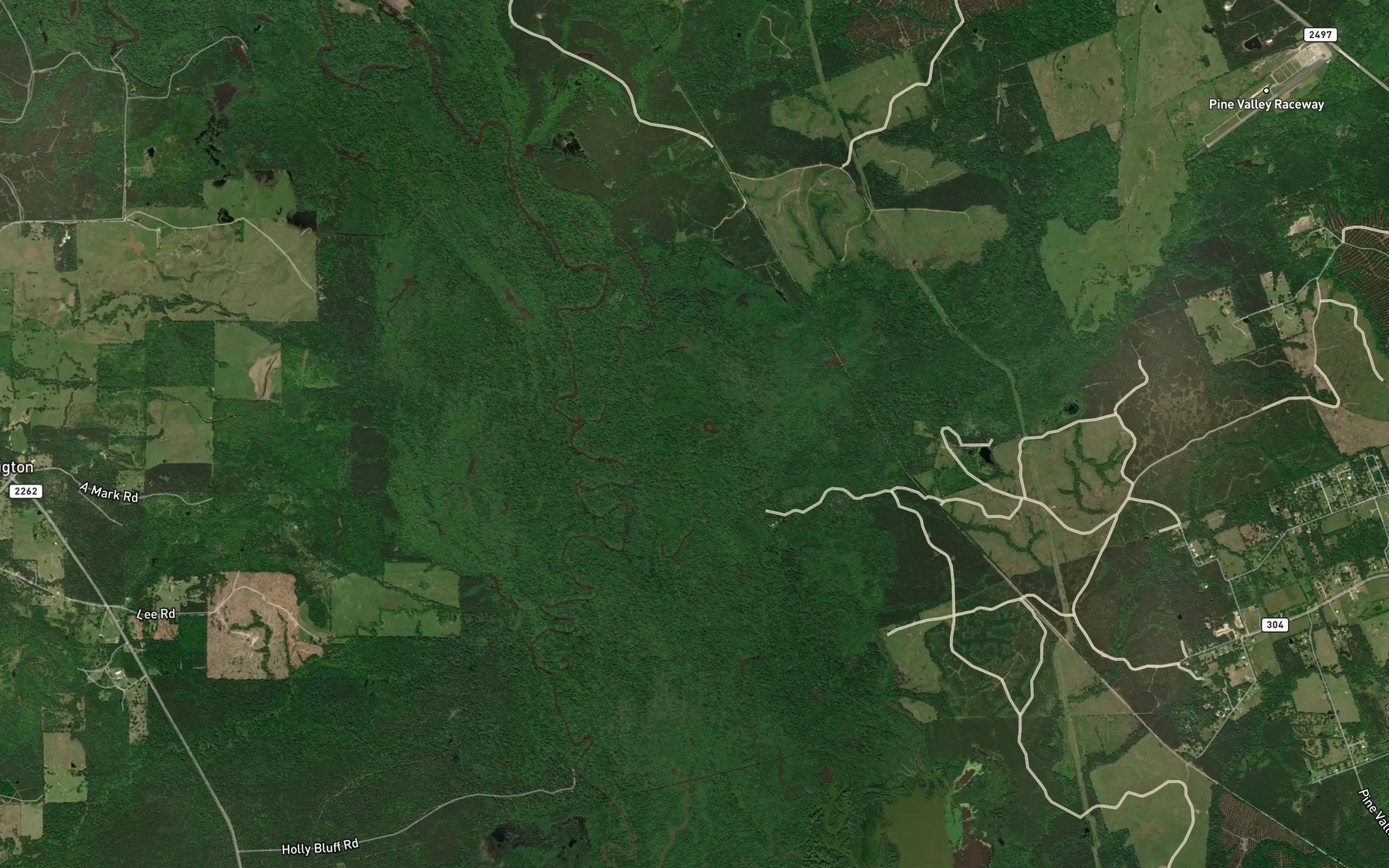 Satellite map of the Cross Slough