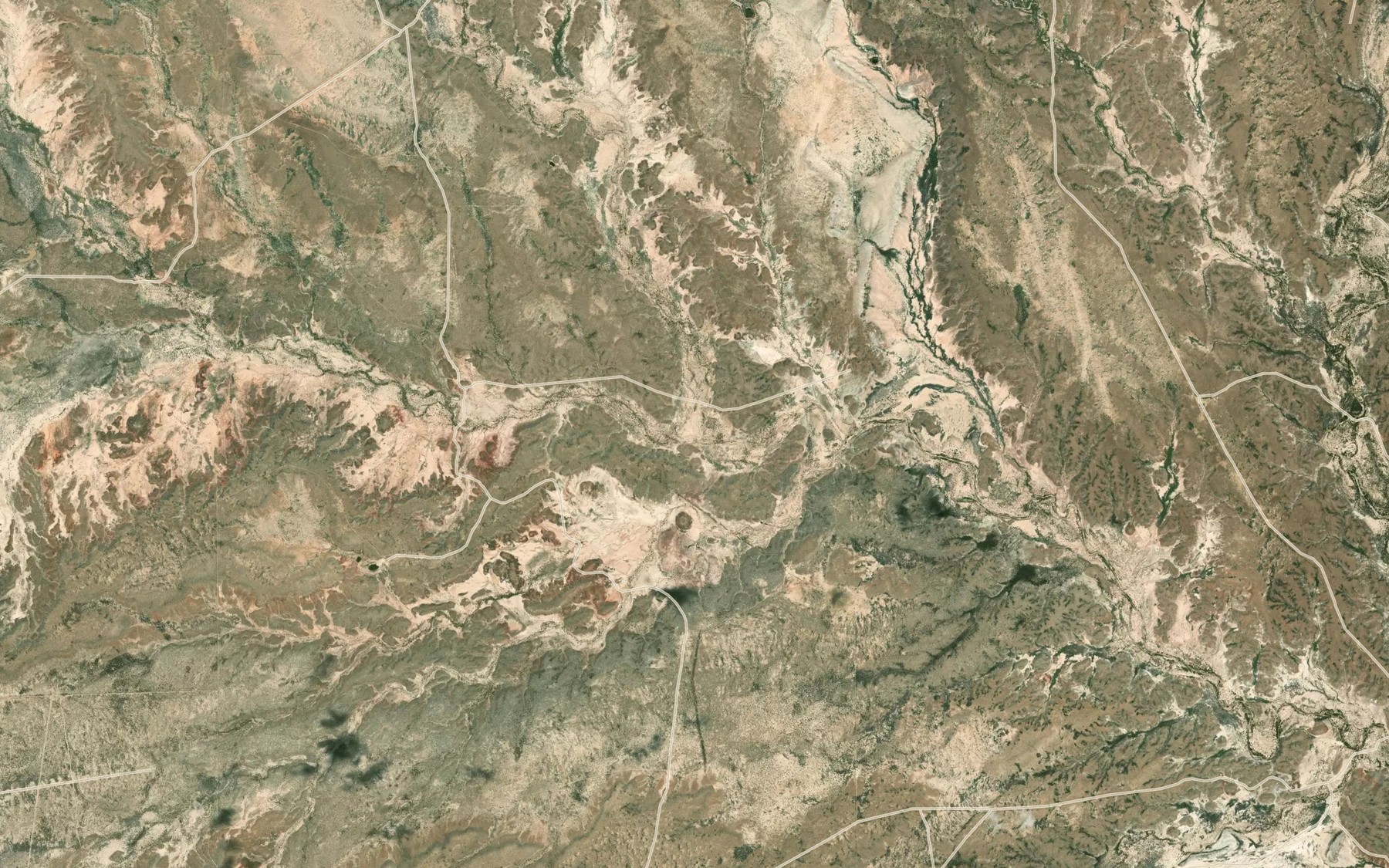 Satellite map of the Needle Creek