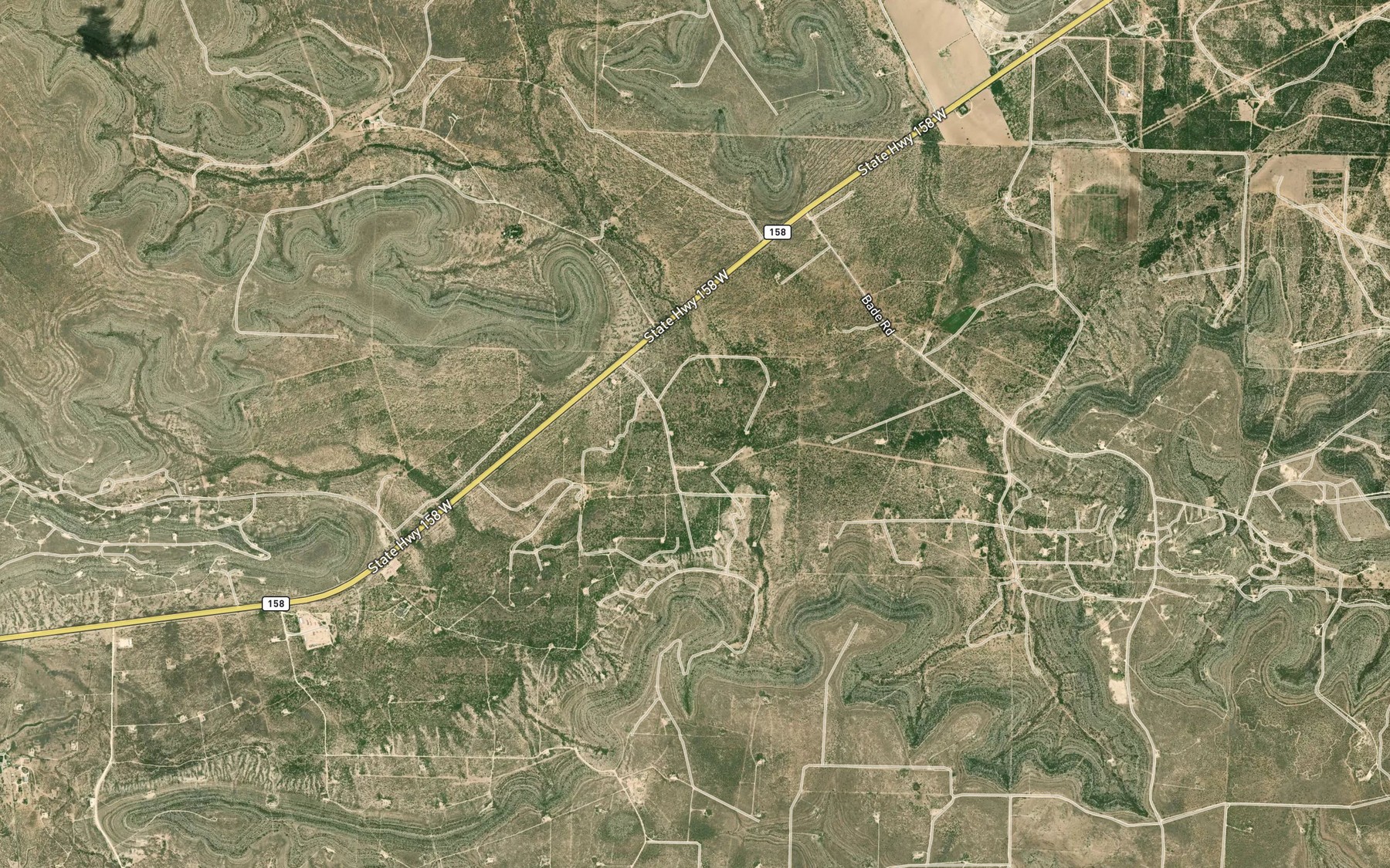 Satellite map of the Bobs Creek