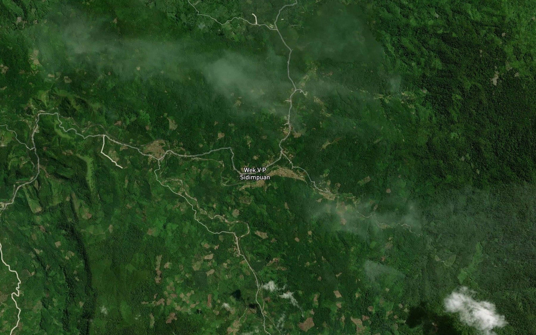 Satellite map of the Batang Silaiing