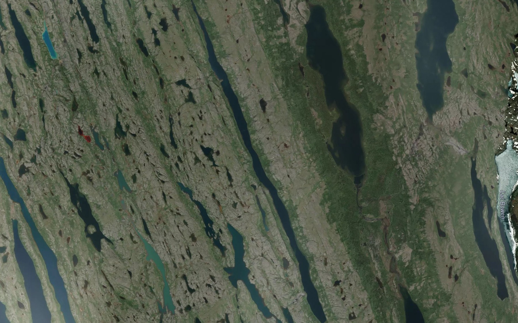 Satellite map of the Lac Montplaisir