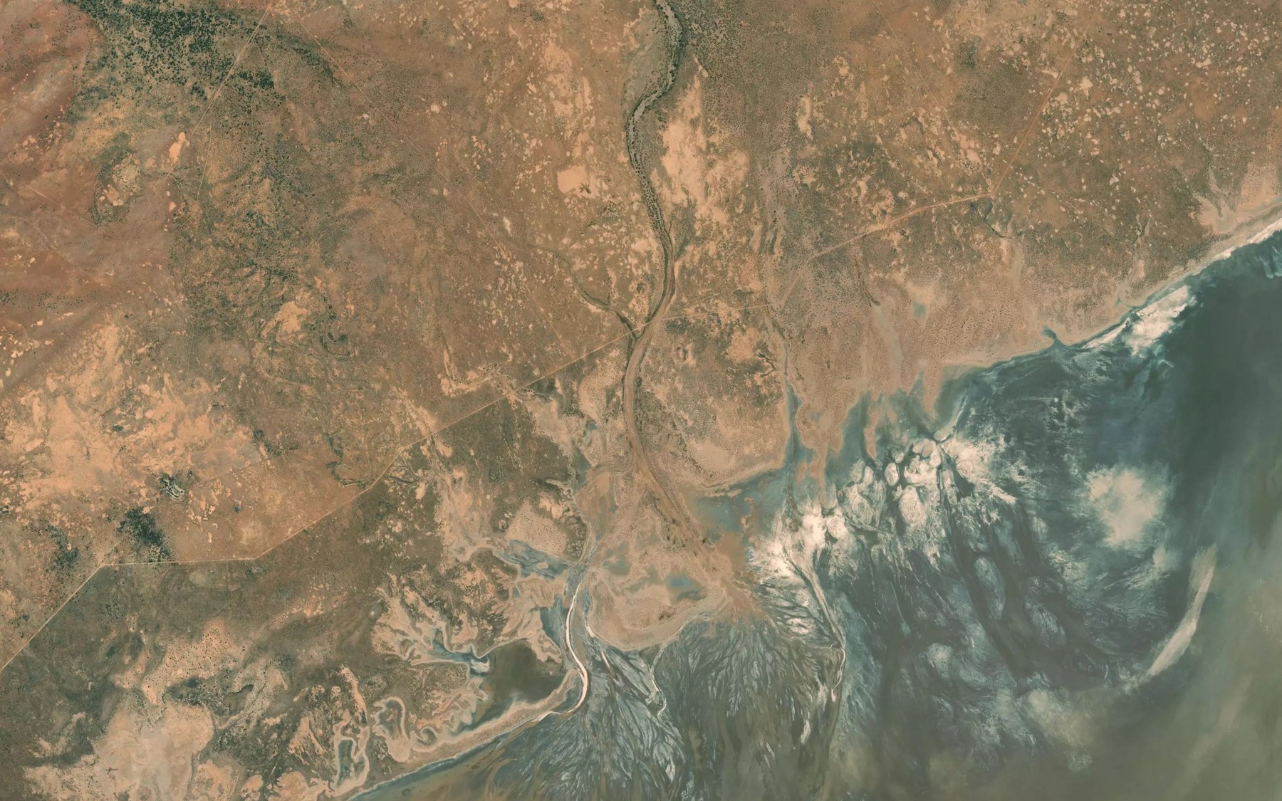 Satellite map of the Arkaroola Creek