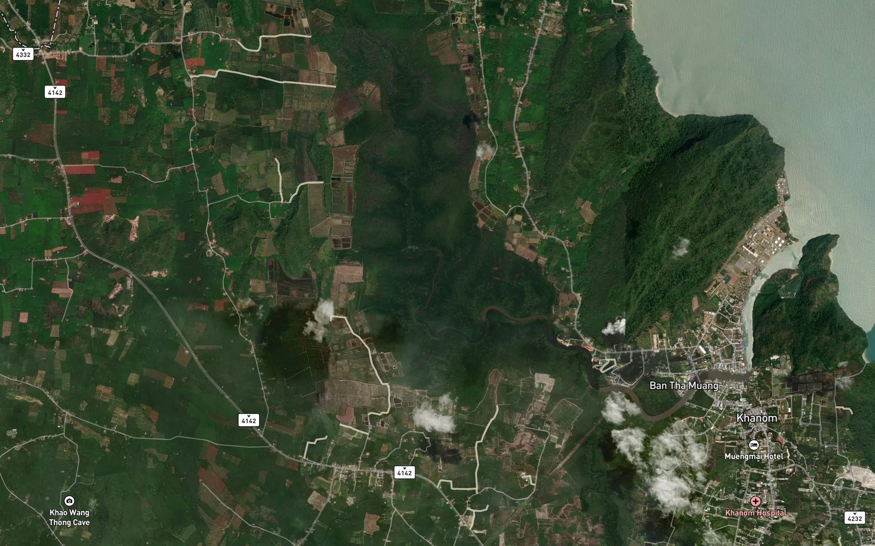 Satellite map of the Khlong Ban Tha Chan