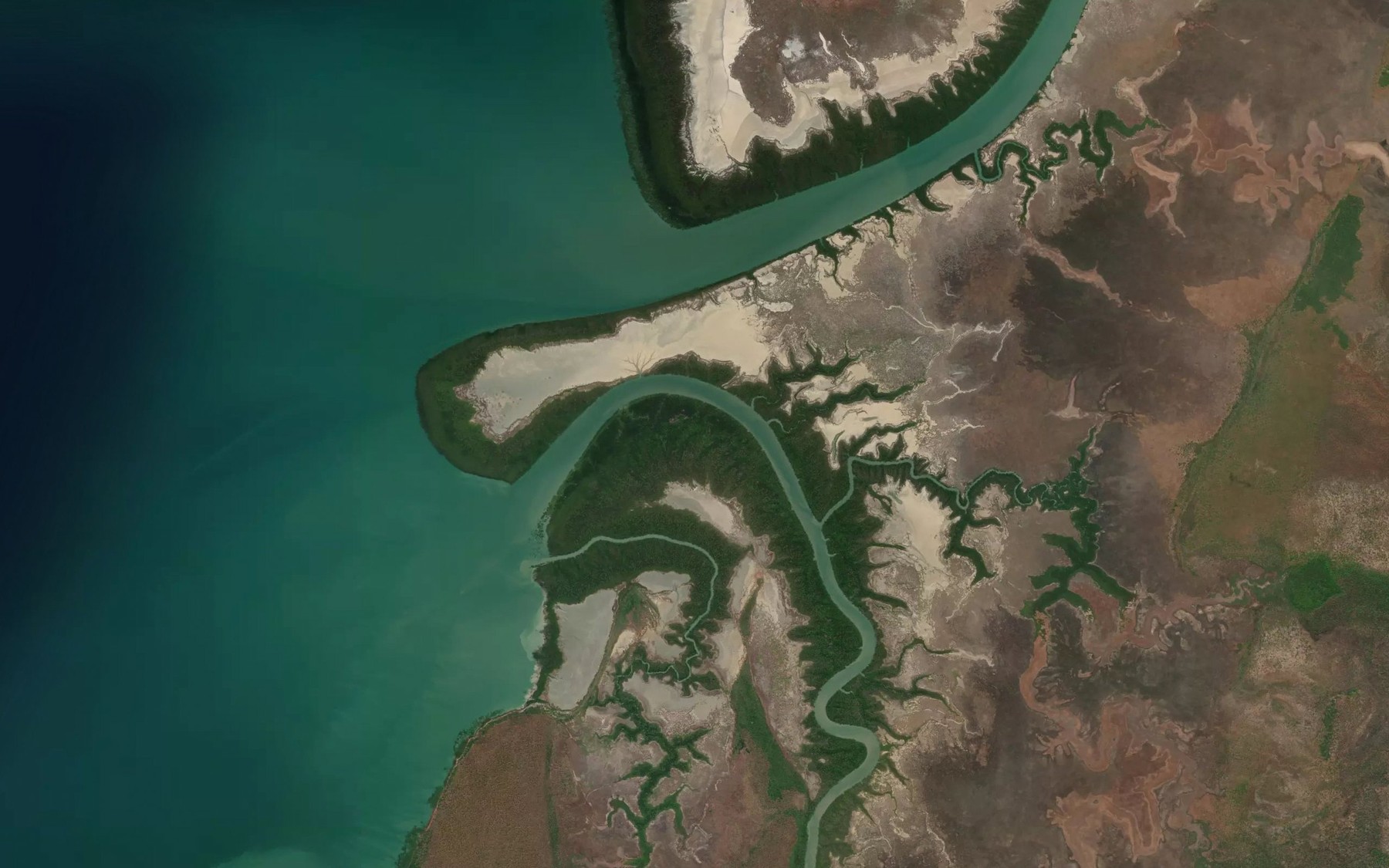 Satellite map of the Cato River