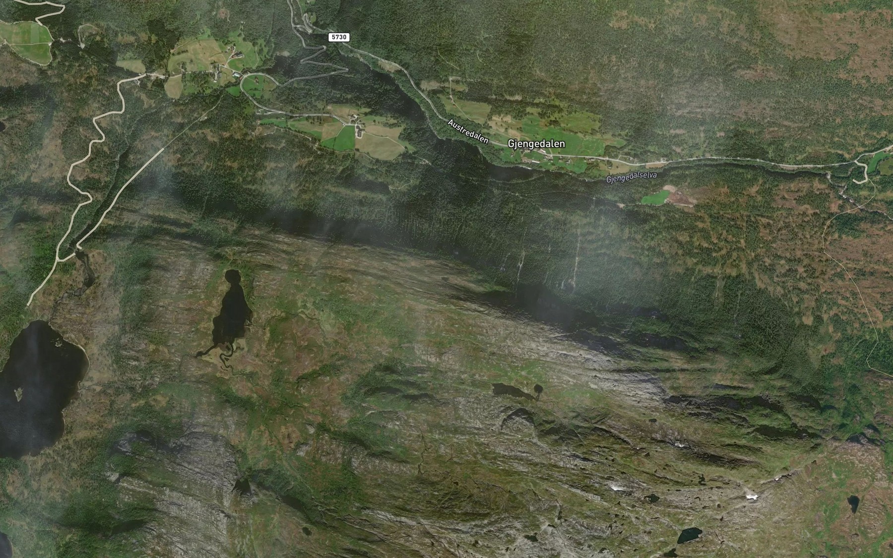 Satellite map of the Saeldskredvatn