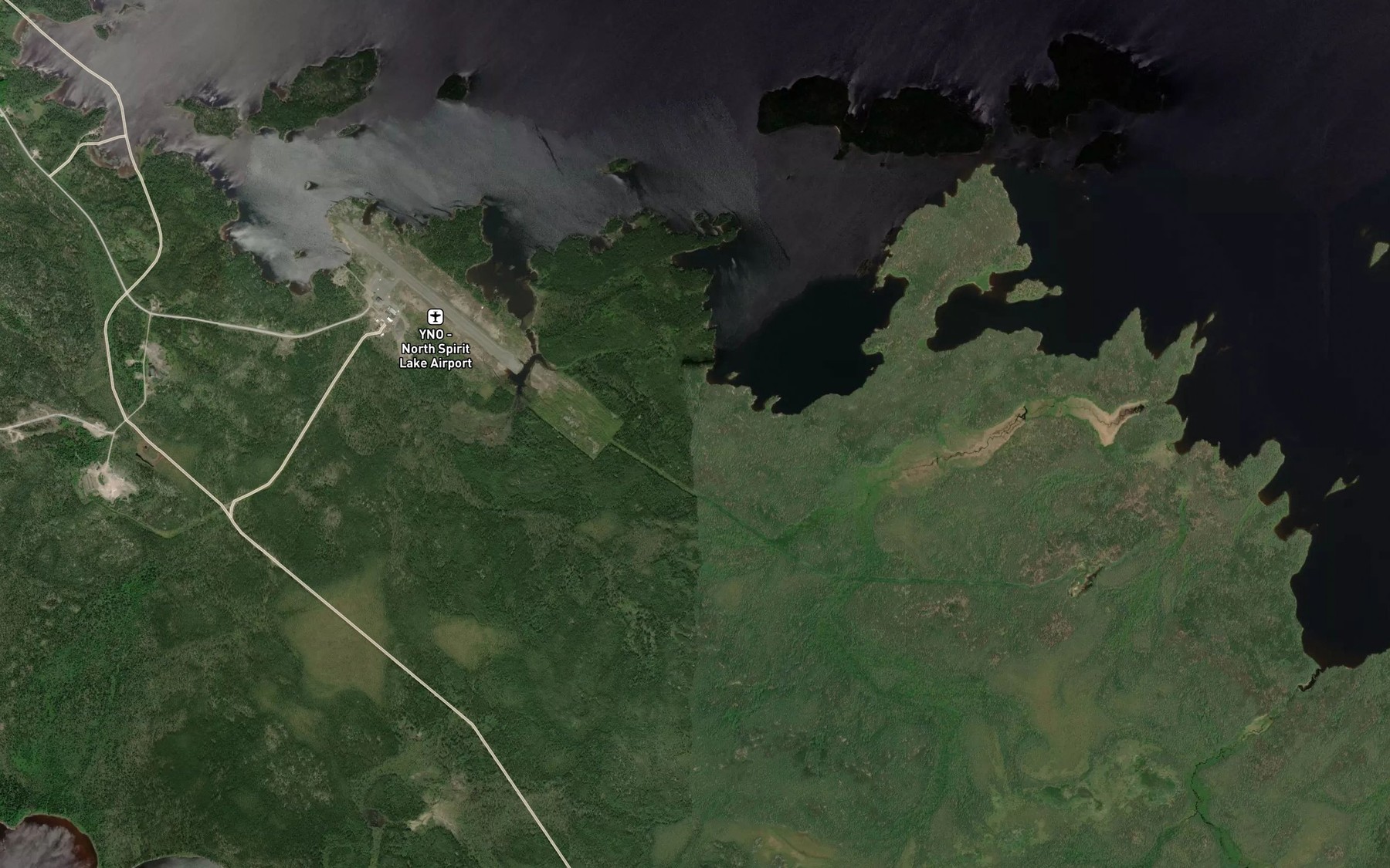 Satellite map of the Pontoon Bay