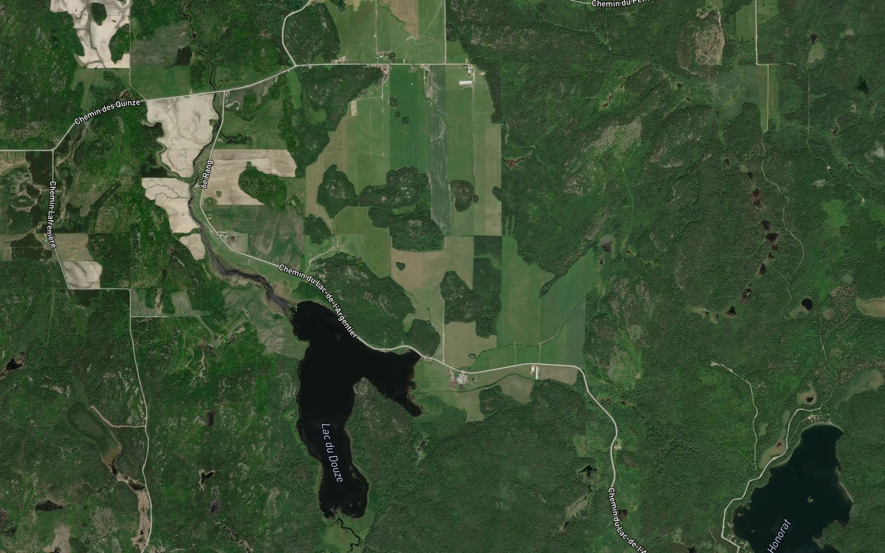 Satellite map of the Branche de la Source