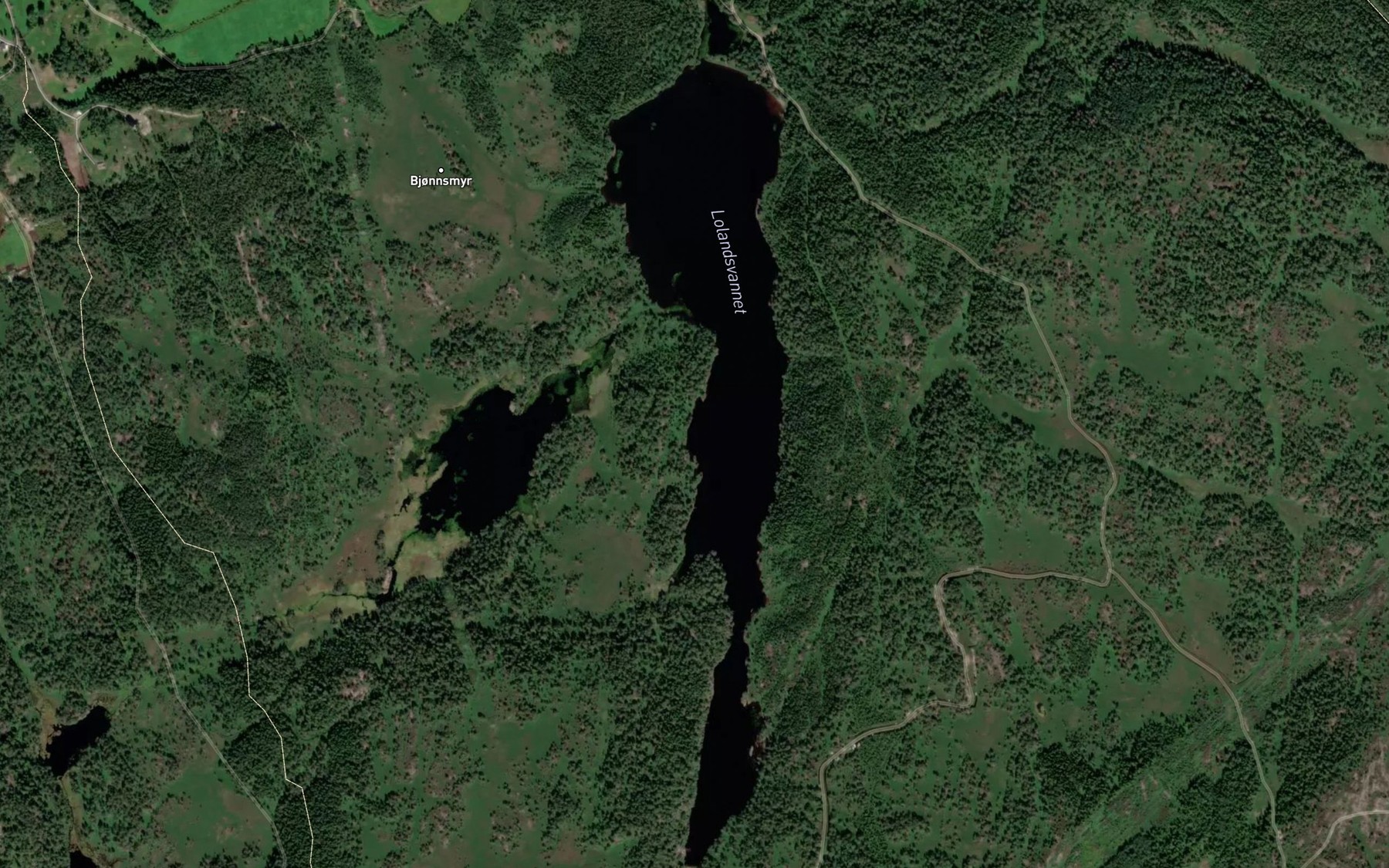 Satellite map of the Lolandsvannet