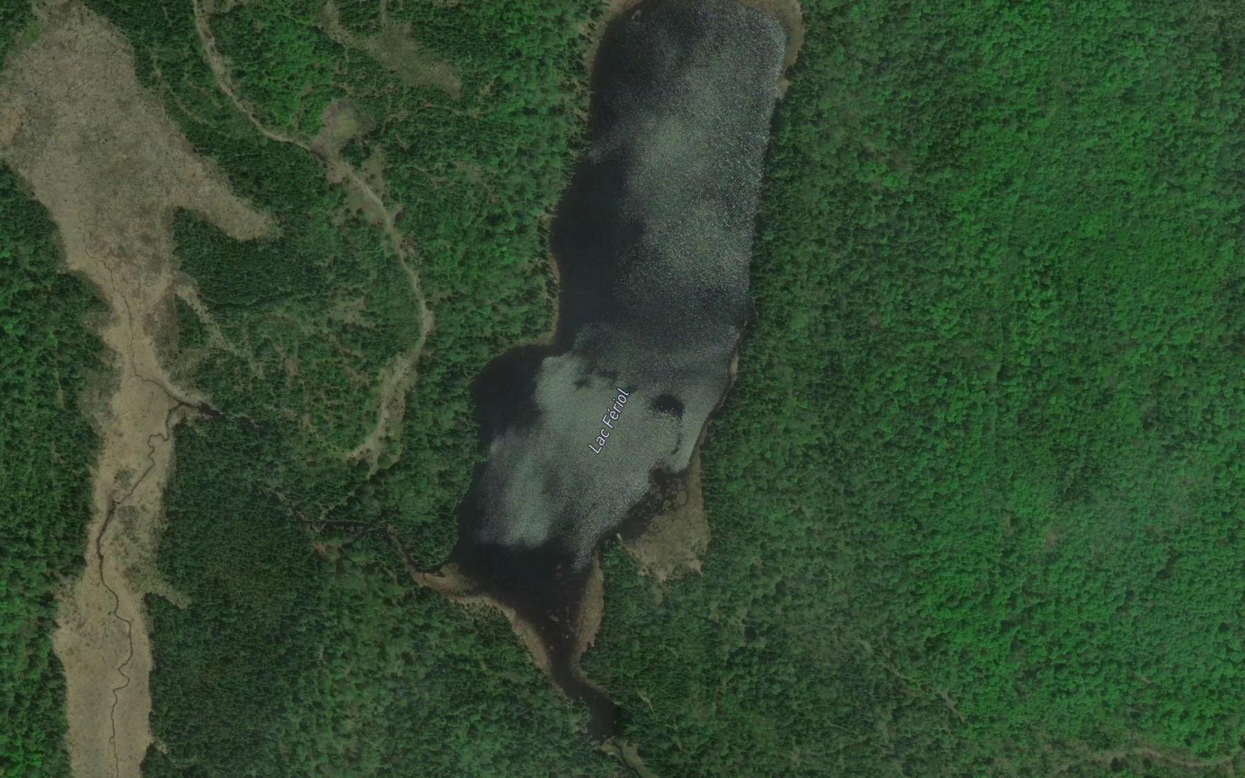 Satellite map of the Lac Feriol