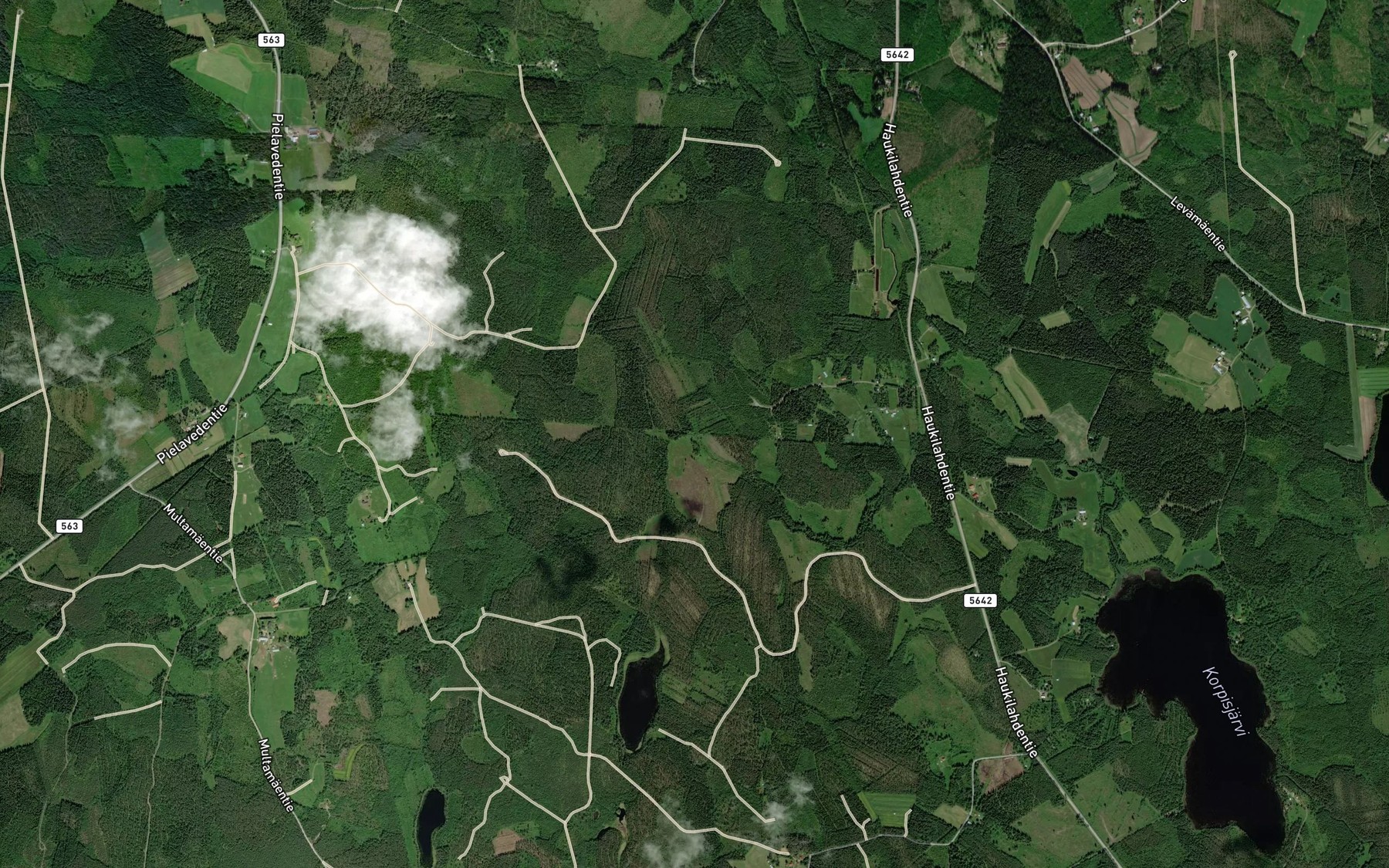 Satellite map of the Tuohipuro