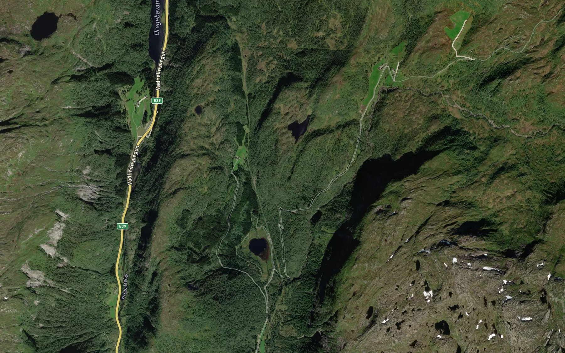 Satellite map of the Spjotelielva