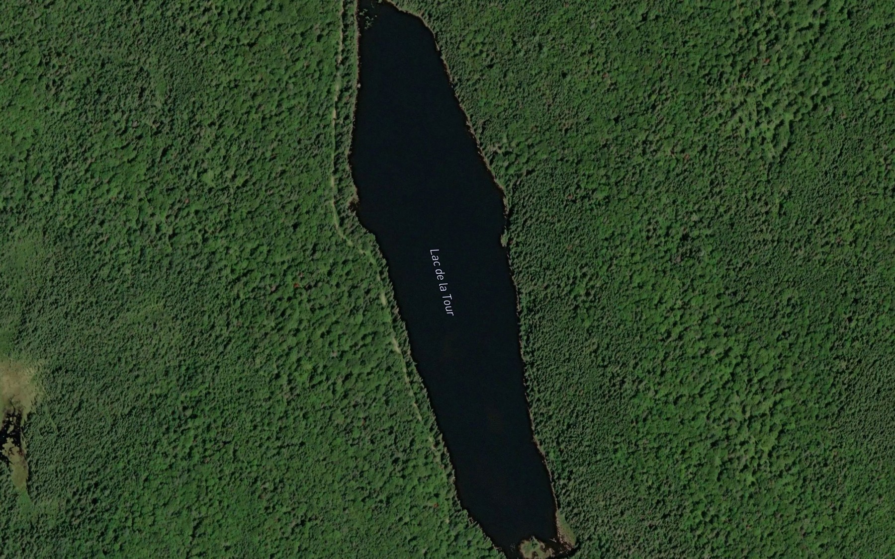 Satellite map of the Lac de la Tour