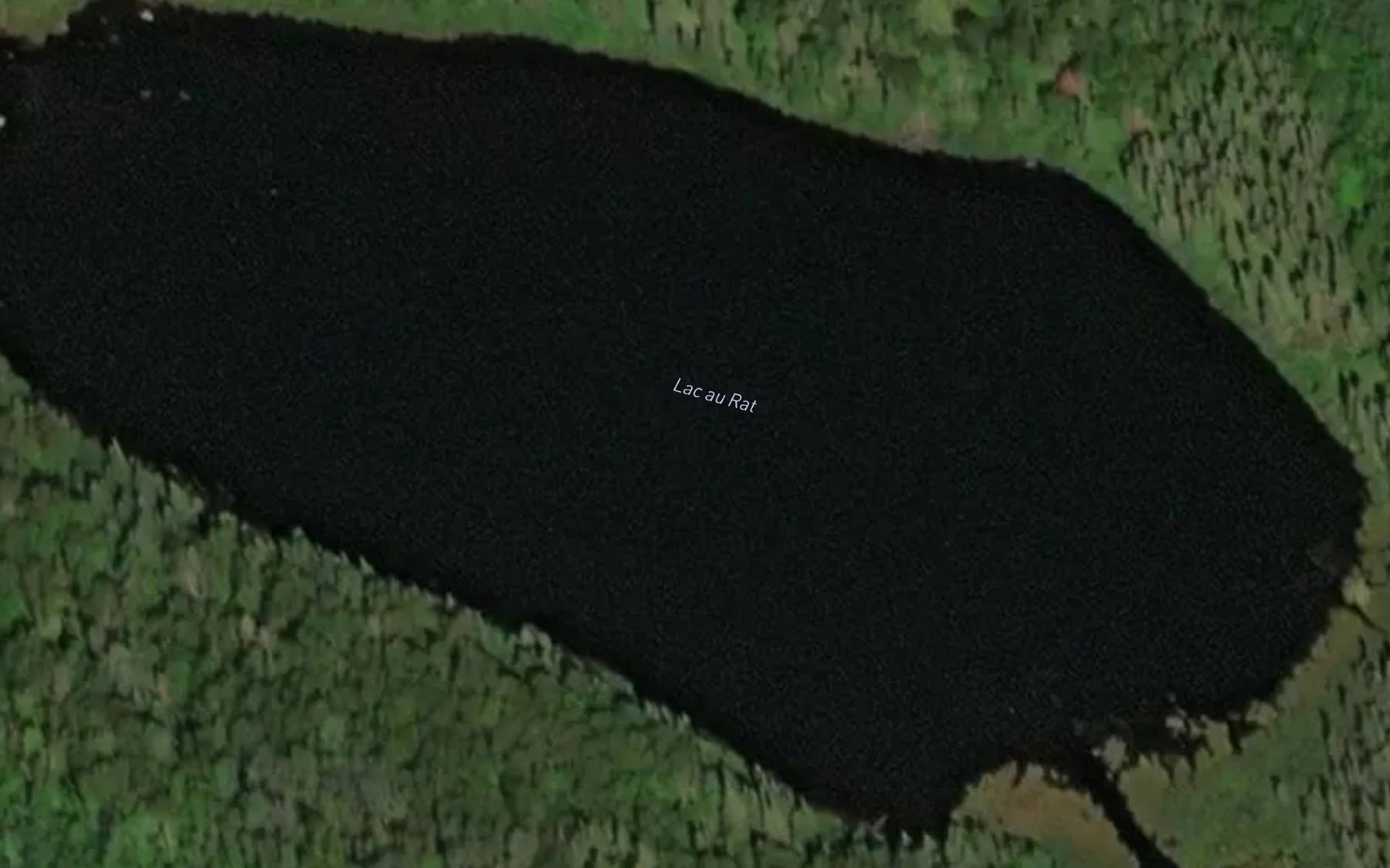Satellite map of the Lac au Rat