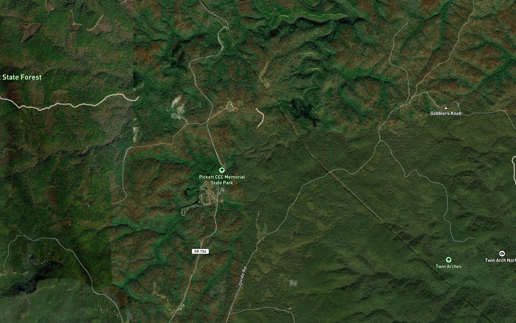 Satellite map of the Watson Branch