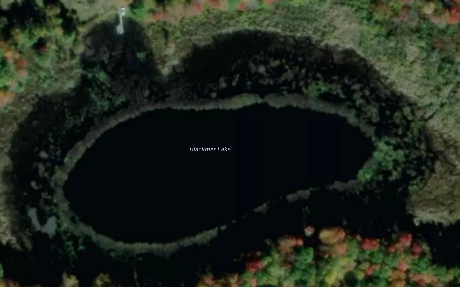 Satellite map of the Blackmer Lake