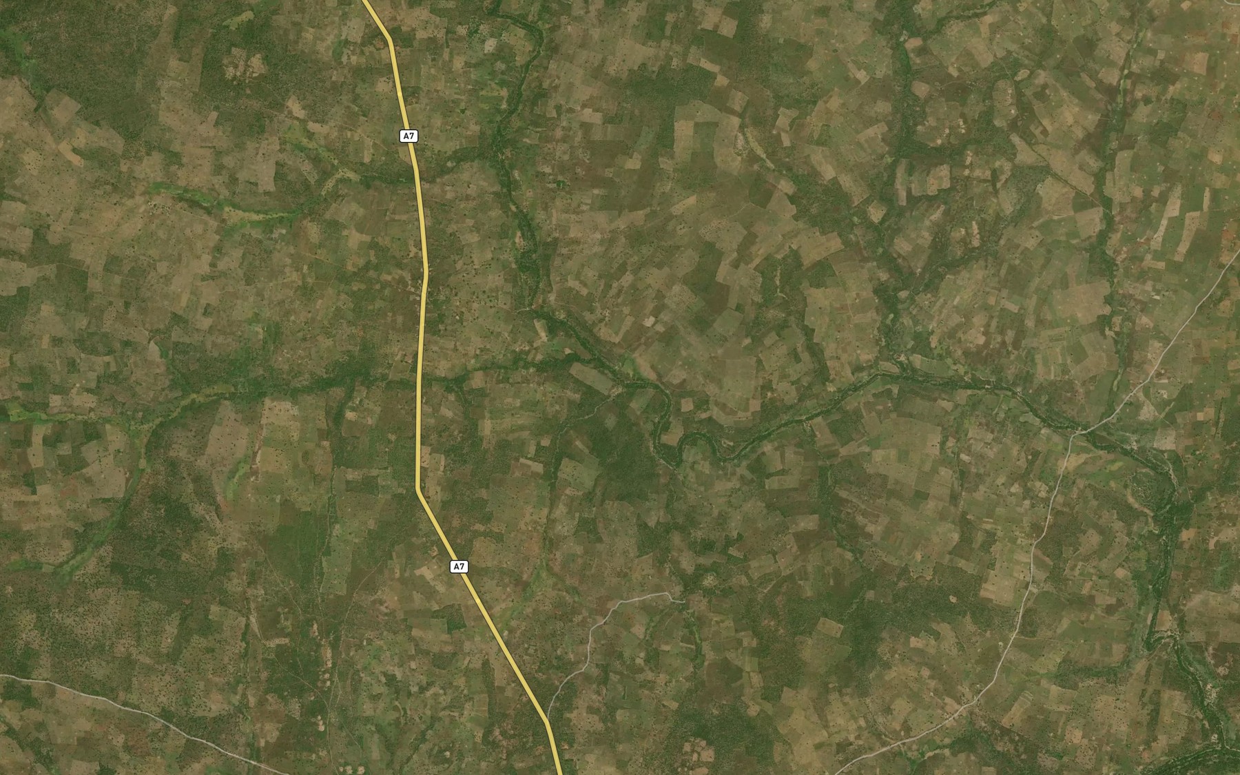 Satellite map of the River Kunsua