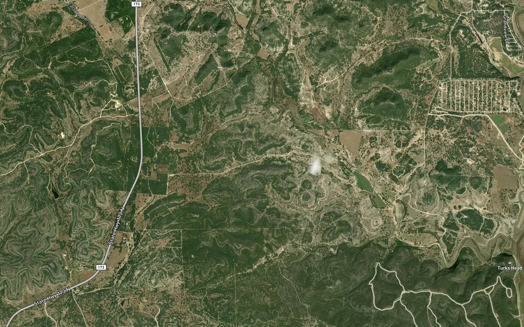 Satellite map of the Middle Spring