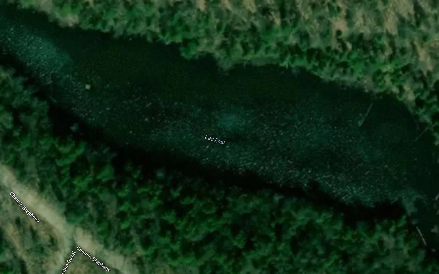 Satellite map of the Lac Lost