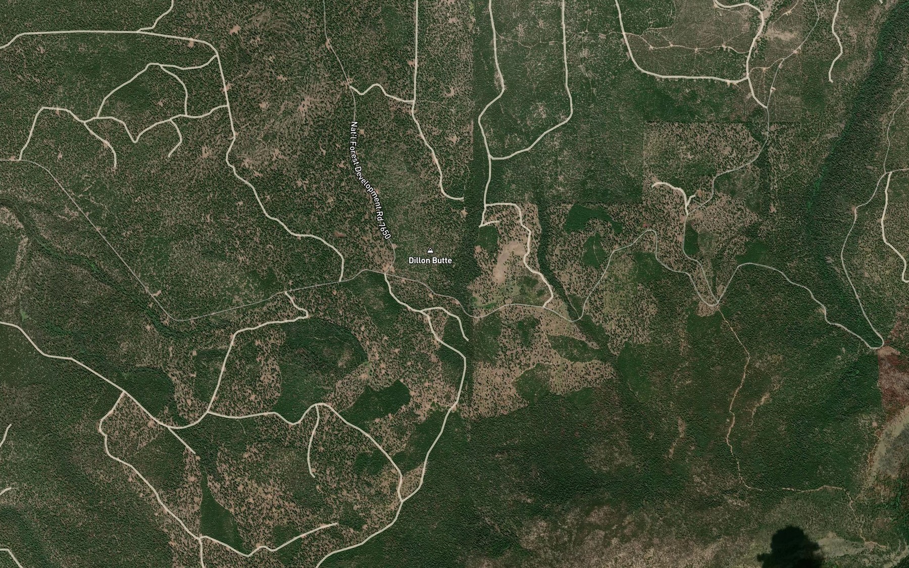 Satellite map of the Boundary Spring