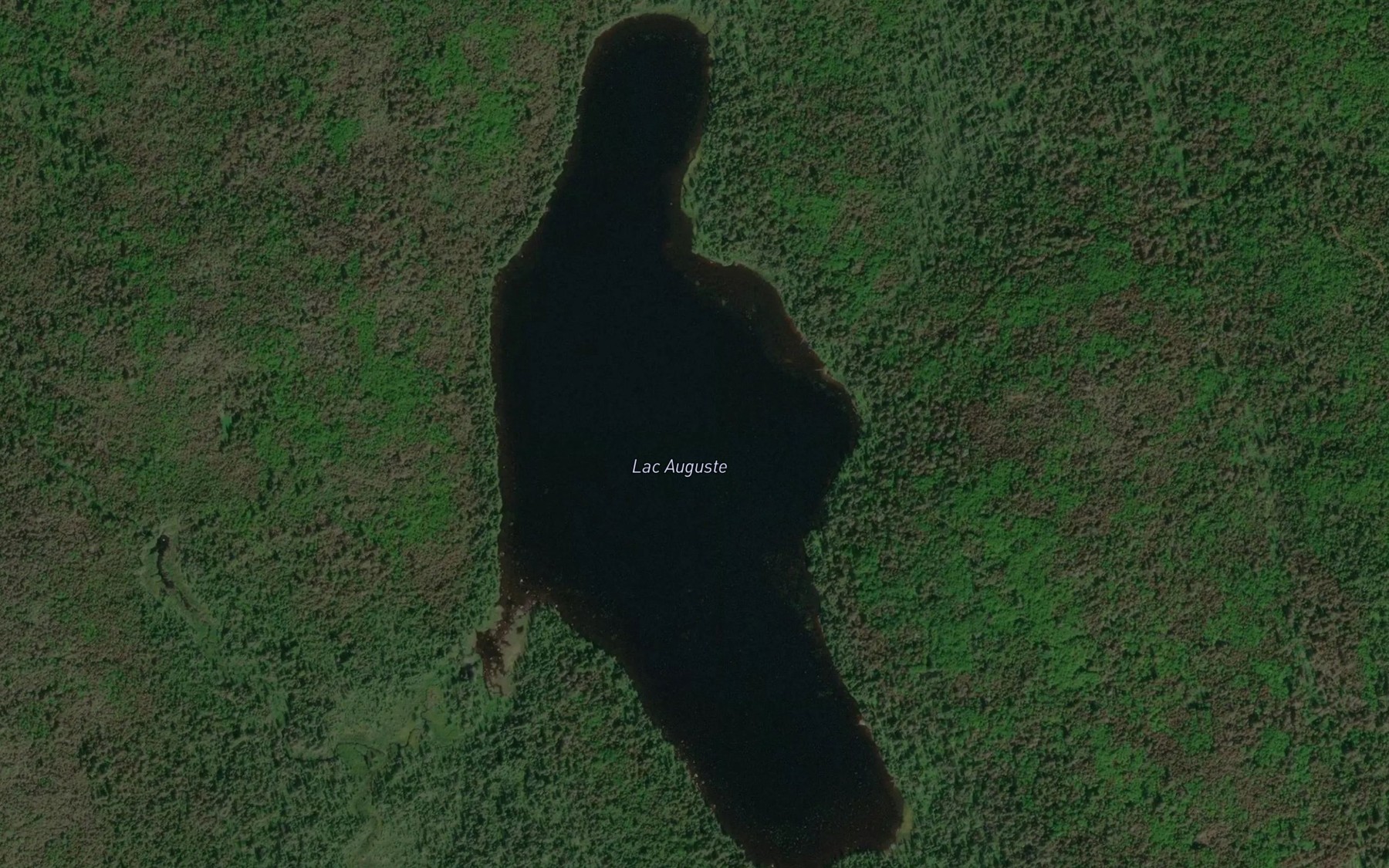 Satellite map of the Lac Auguste