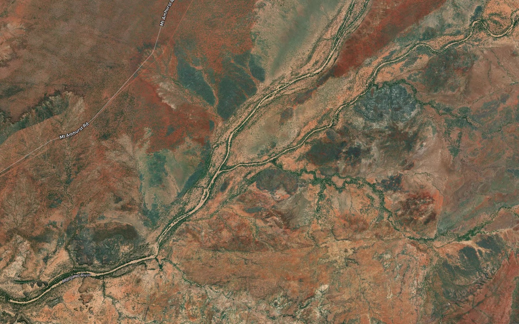 Satellite map of the Station Creek