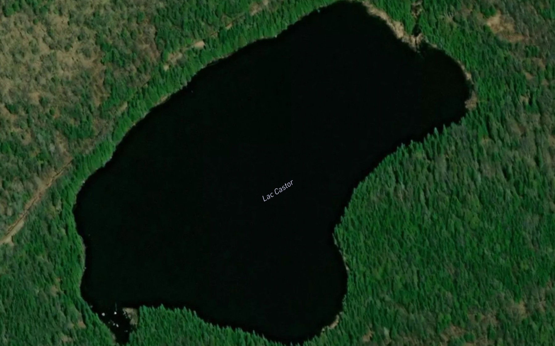 Satellite map of the Lac Ferland