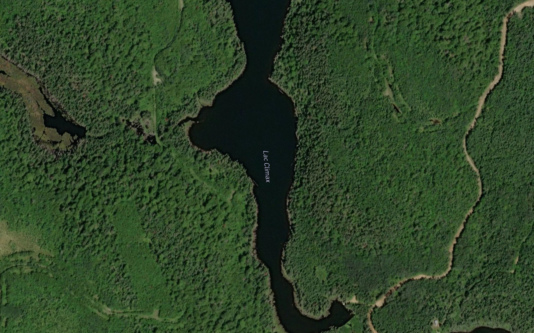 Satellite map of the Lac Climax