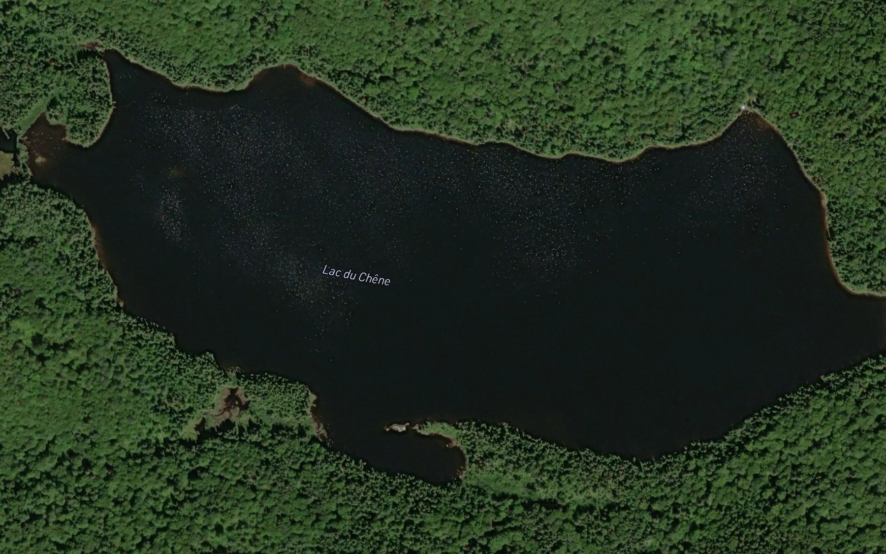 Satellite map of the Lac du Chene