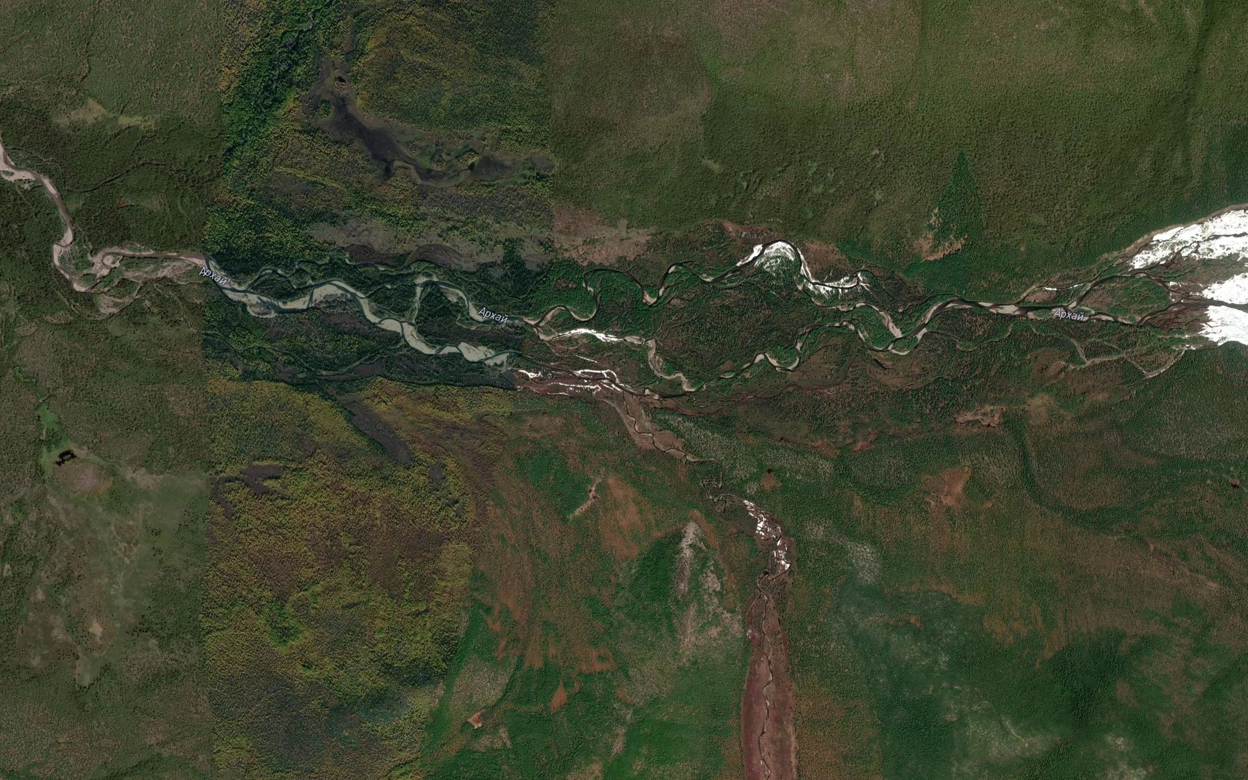 Satellite map of the Negdelyak