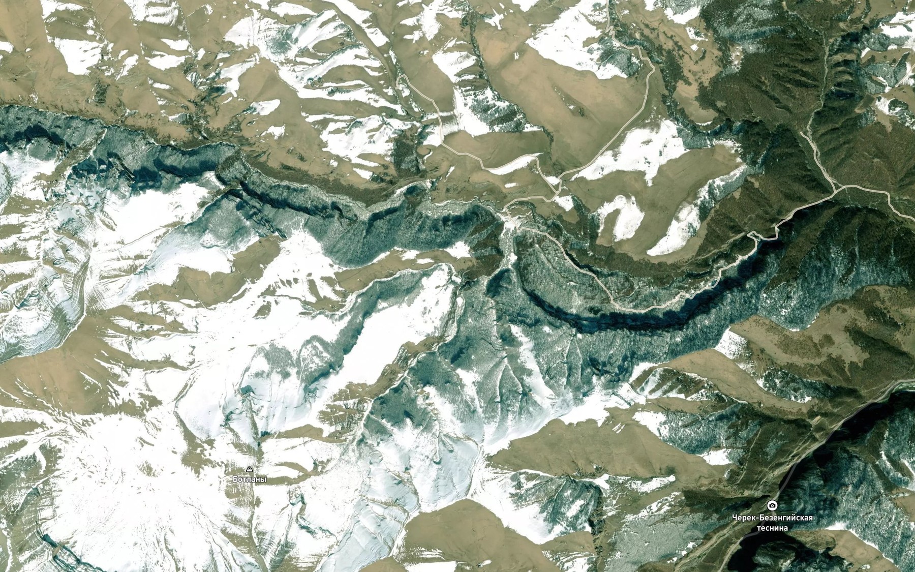 Satellite map of the Chabrtysu