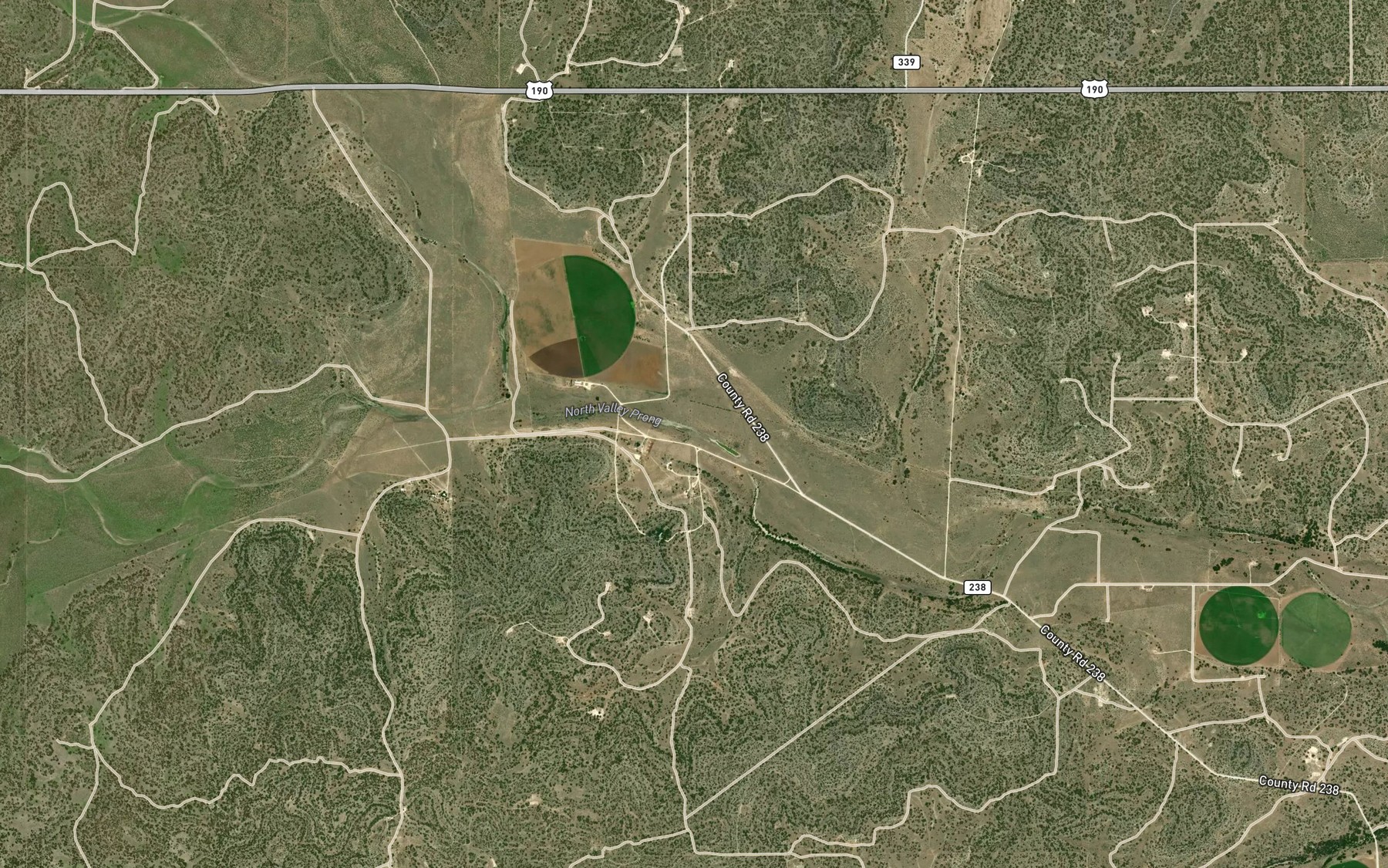 Satellite map of the Sixmile Waterhole