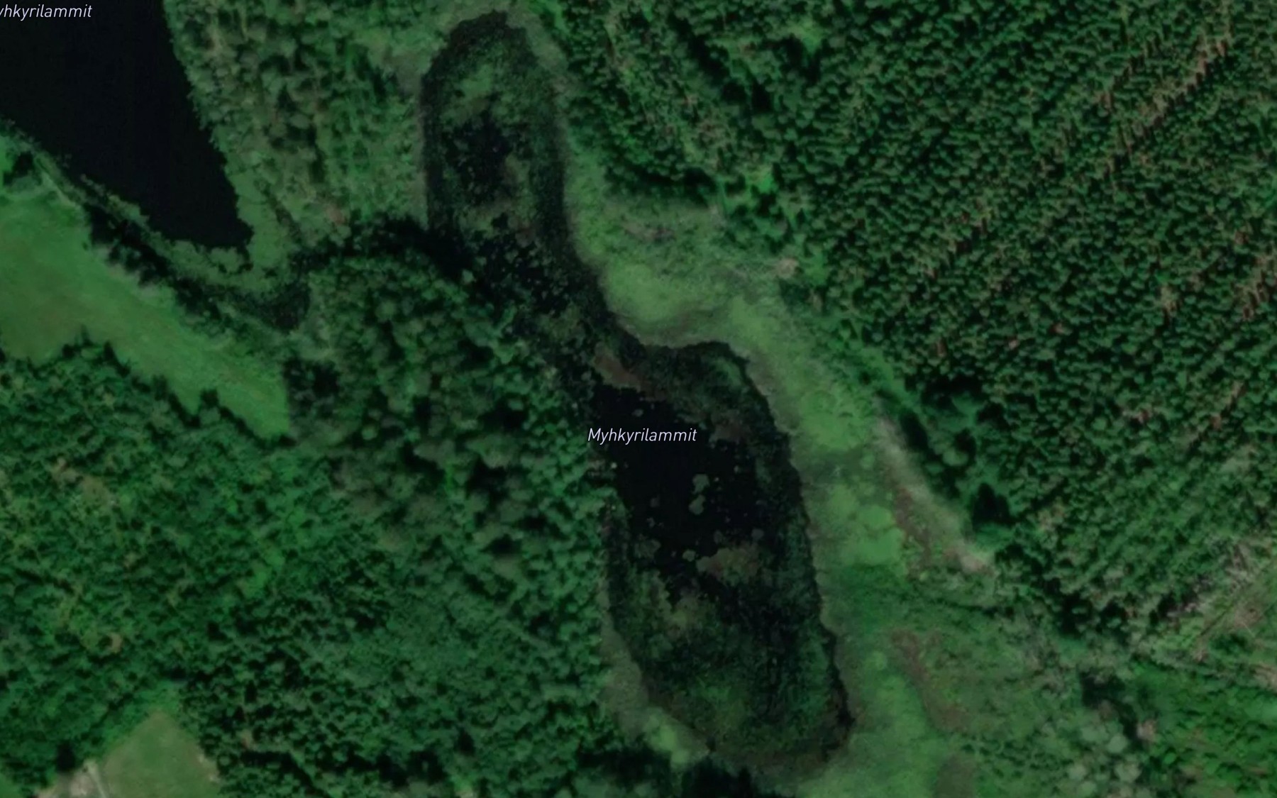 Satellite map of the Myhkyrilammit