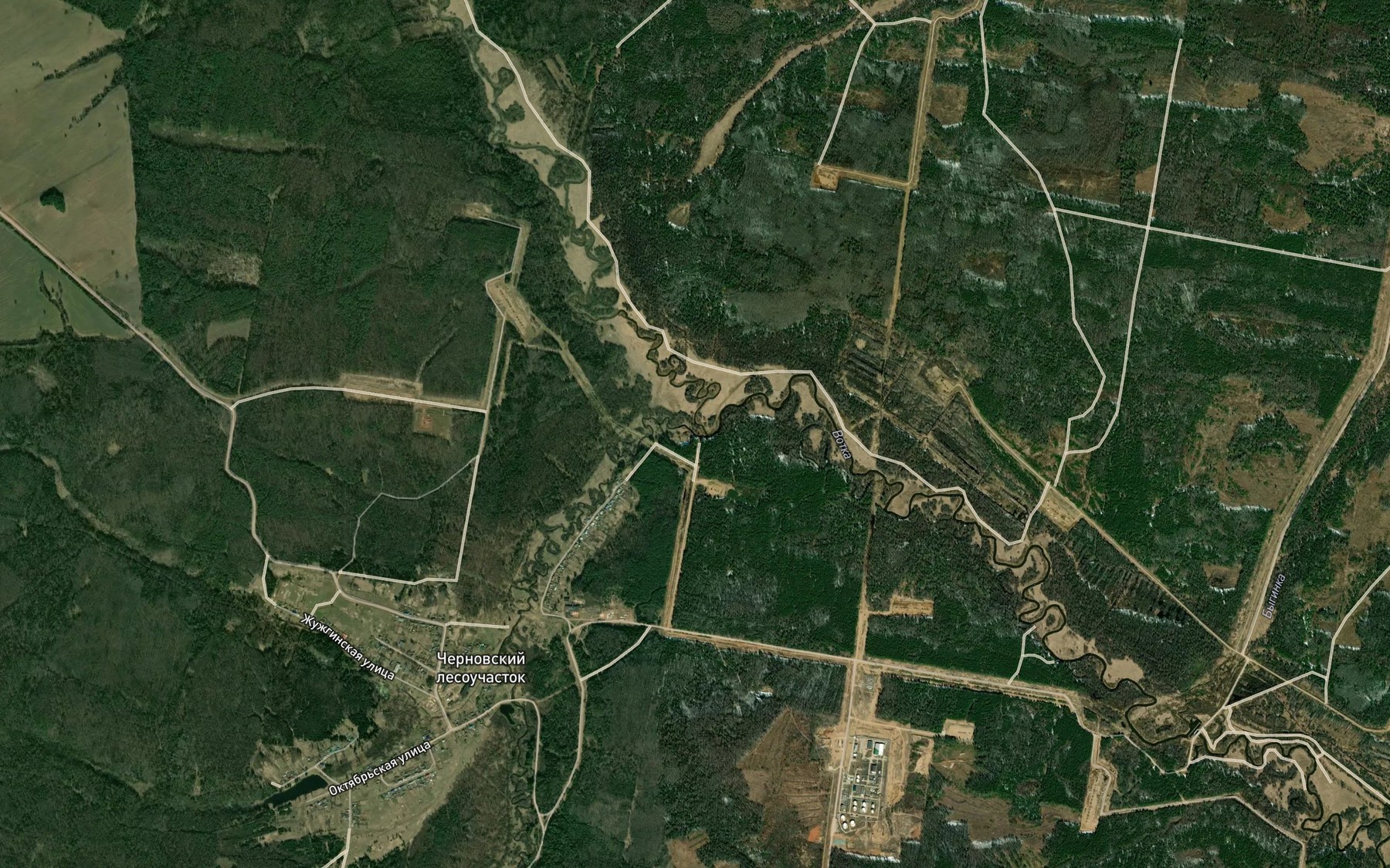 Satellite map of the Chernushka