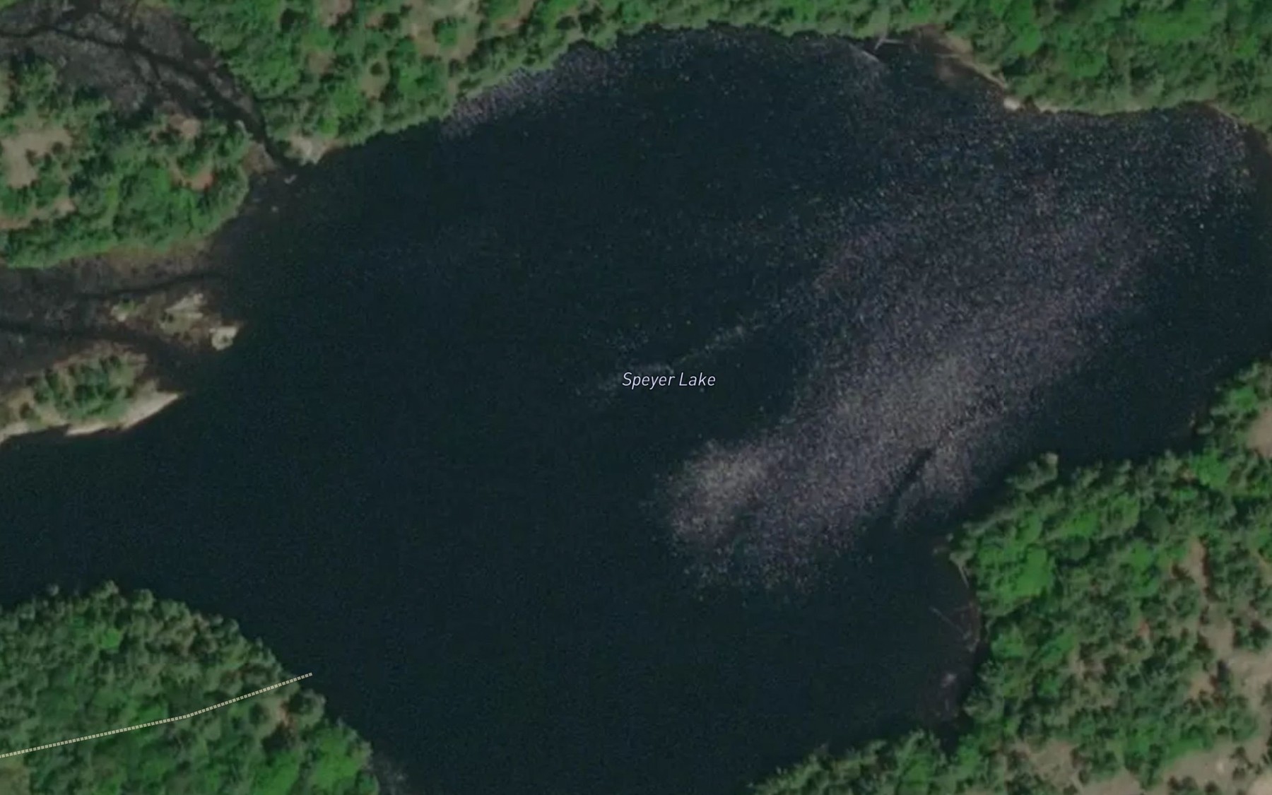 Satellite map of the Speyer Lake