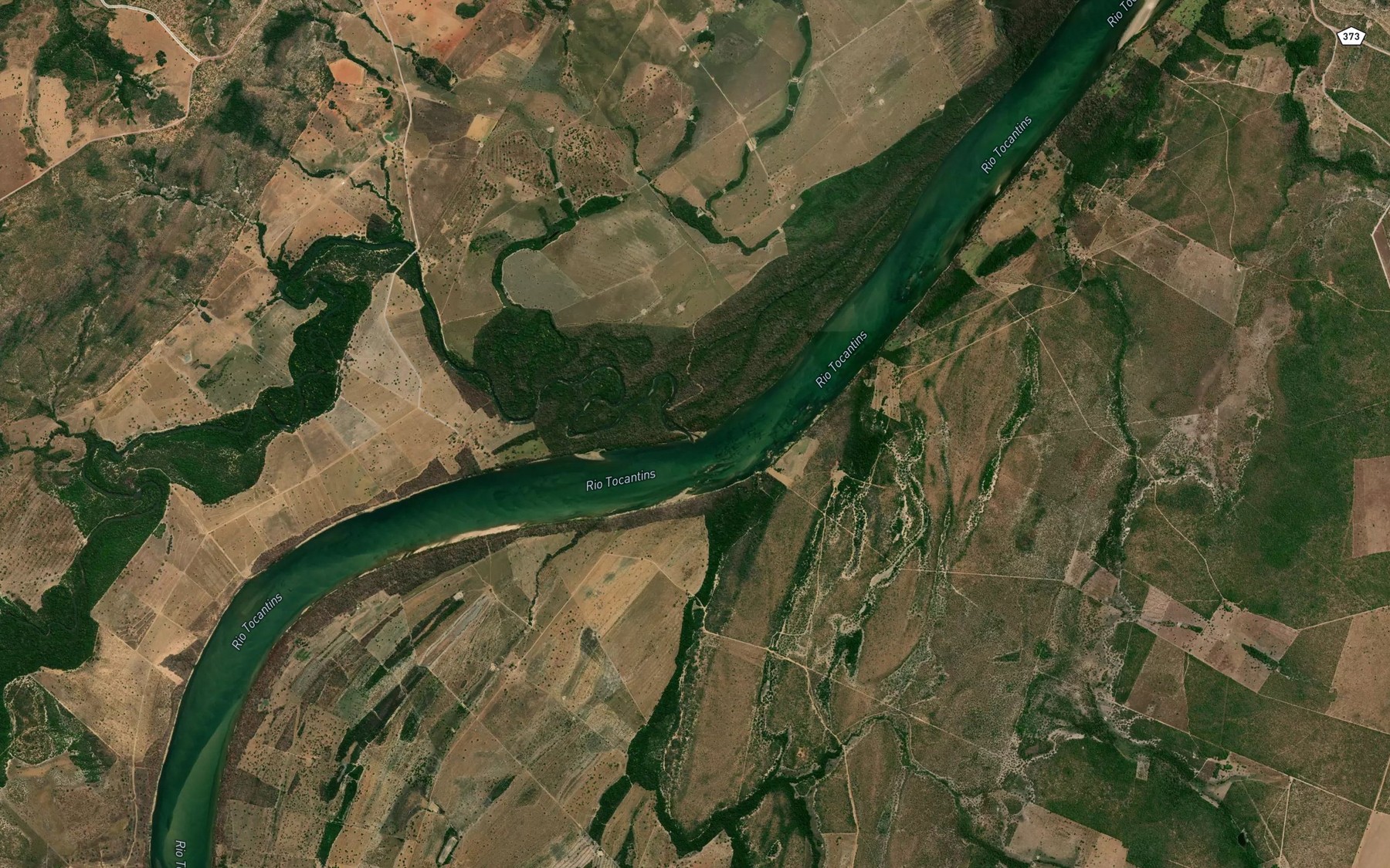 Satellite map of the Rio Santo Antonio