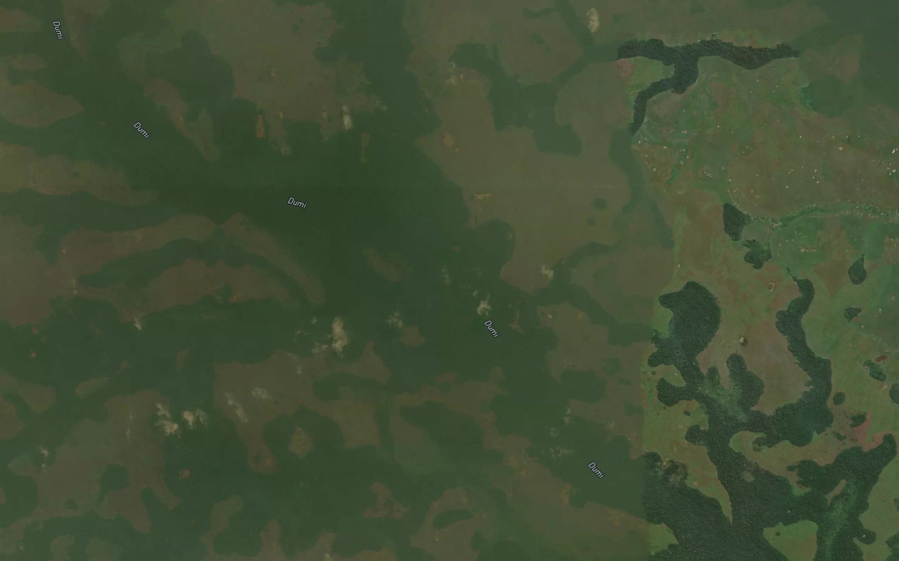 Satellite map of the Malobu