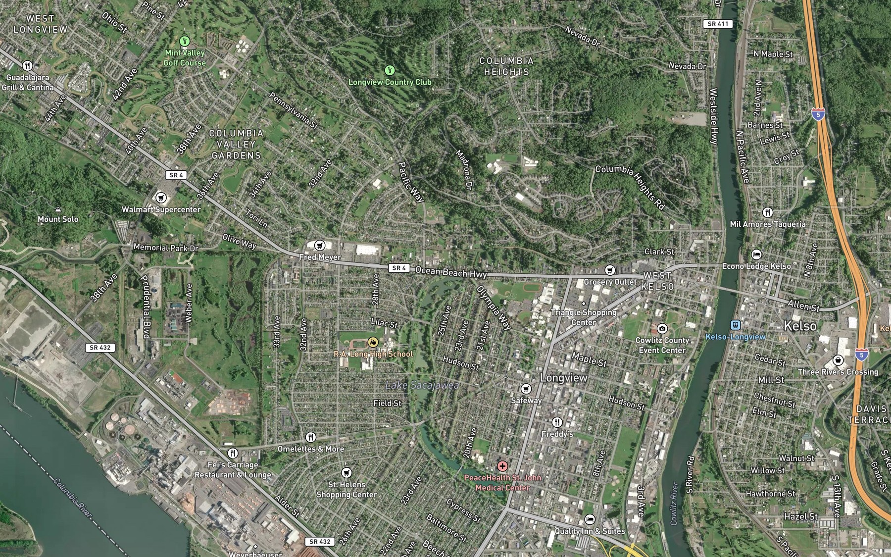 Satellite map of the Spot 6