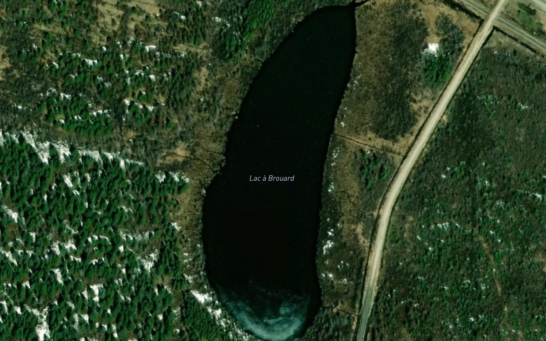 Satellite map of the Lac a Brouard