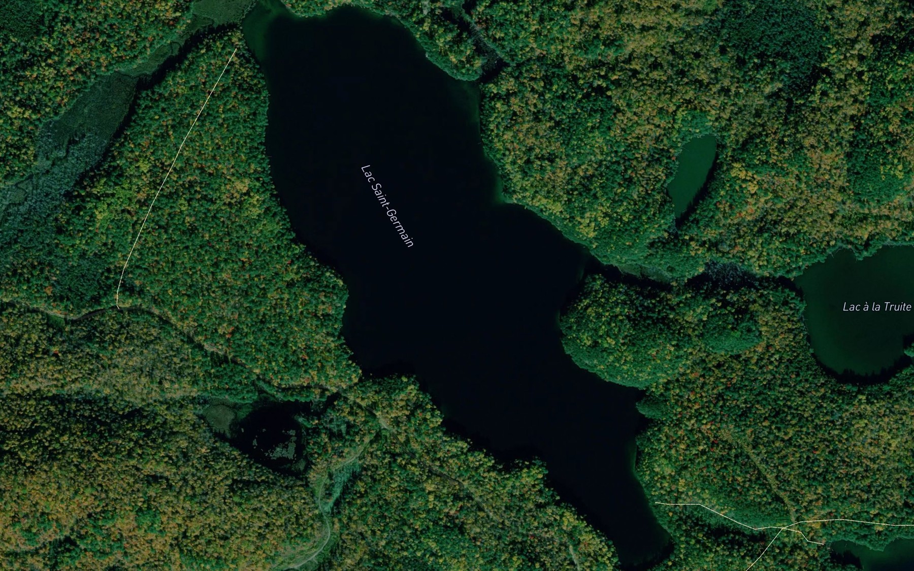 Satellite map of the Lac Saint-Germain