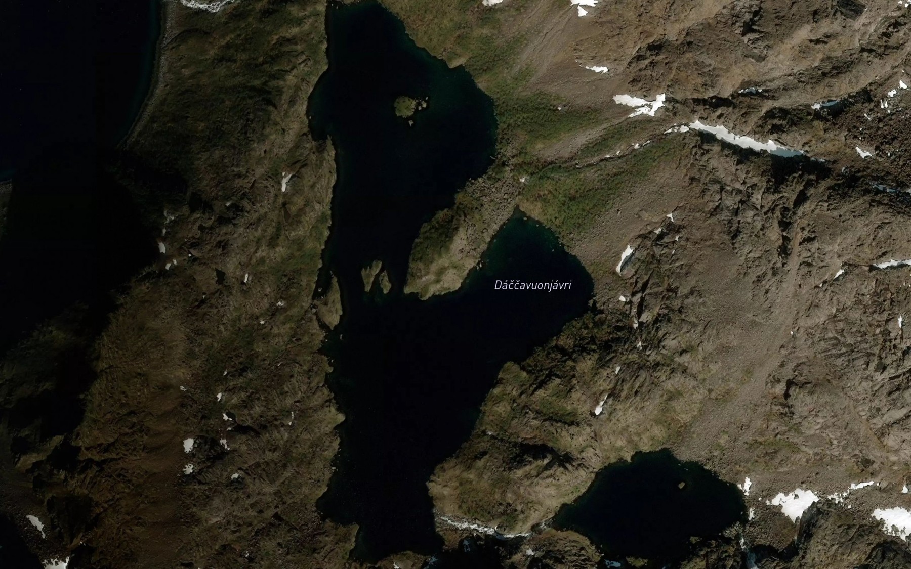 Satellite map of the Dannavuonjavri