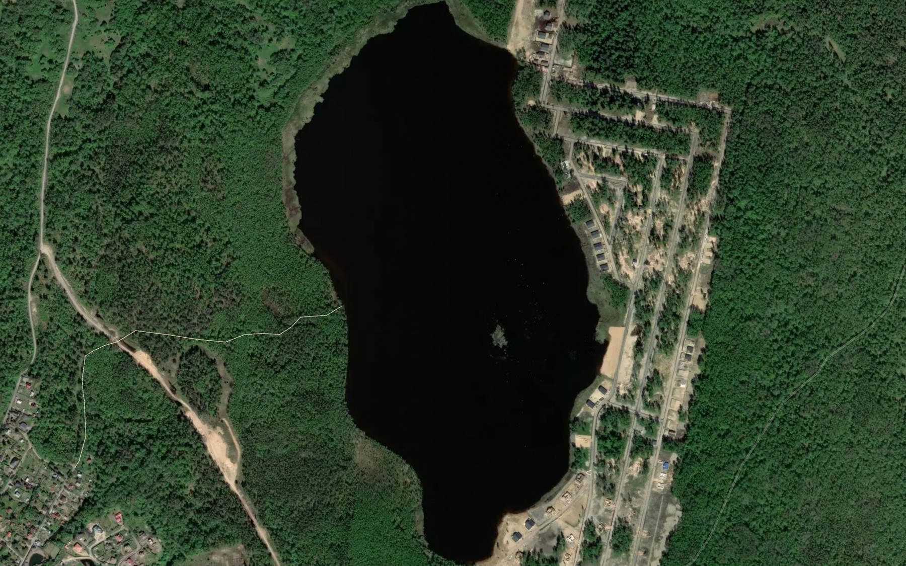 Satellite map of the Oz. Vojako